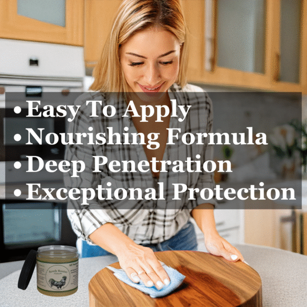 All Natural Walnut Oil & Beeswax Cutting Board Sealant - Image 5